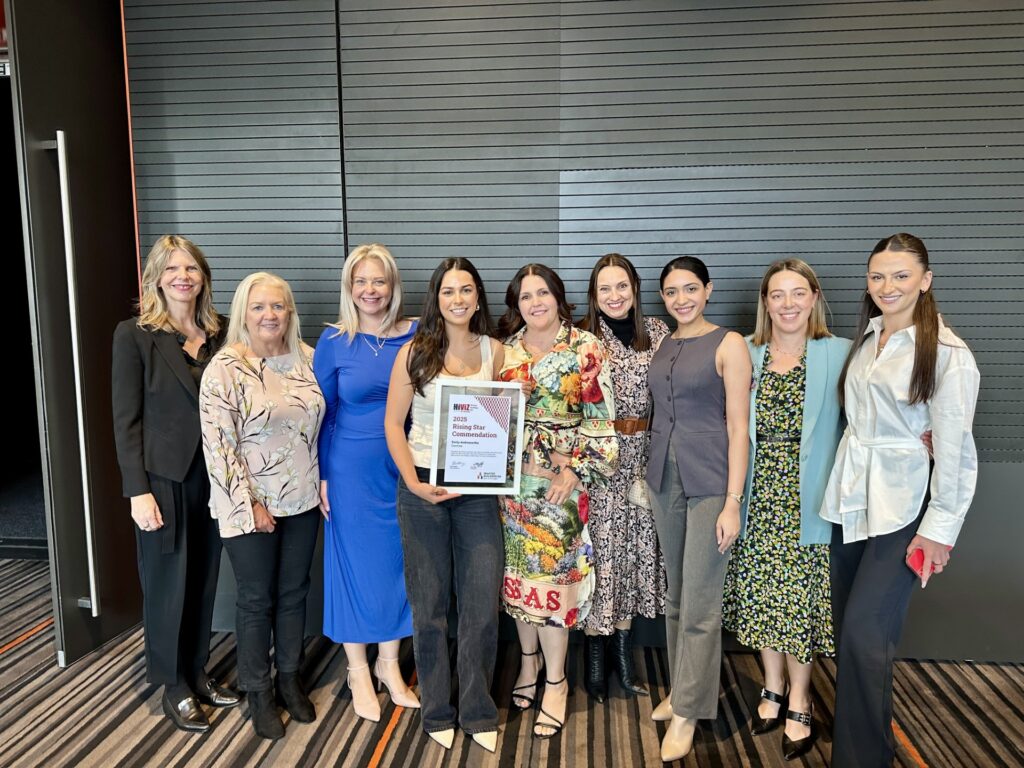 Centina and guests at MBA lunch